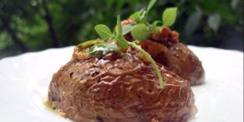 Рецепт картофеля под чесночным соусом