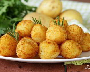 Картофельные крокеты постные
