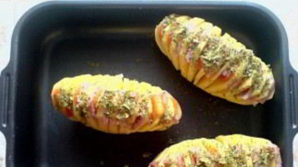 картошка с ветчиной в духовке