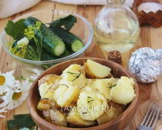 Картошка в мундире в фольге в духовке