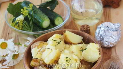 Картошка в мундире в фольге в духовке