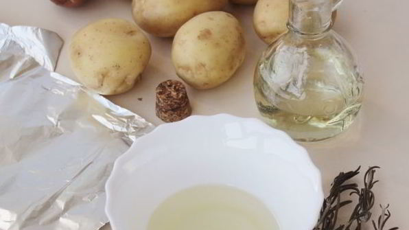 картошка в мундире в фольге в духовке