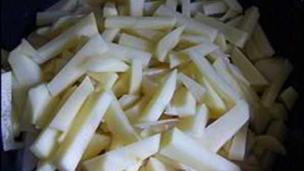 картошка жаренная с салом