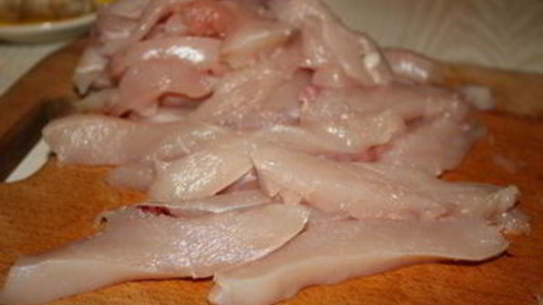 китайский жареный рис с курицей