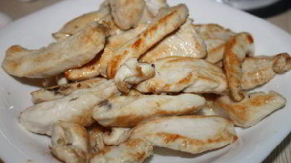 китайский жареный рис с курицей