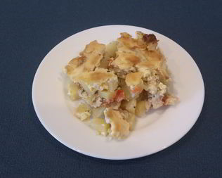 Молодой картофель с курицей