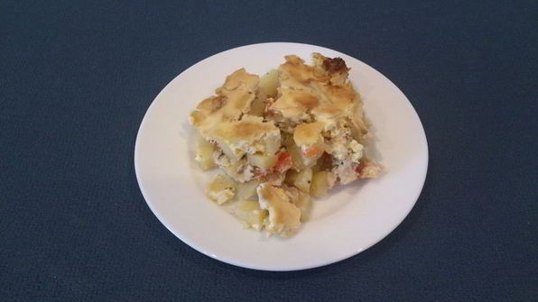 молодой картофель с курицей