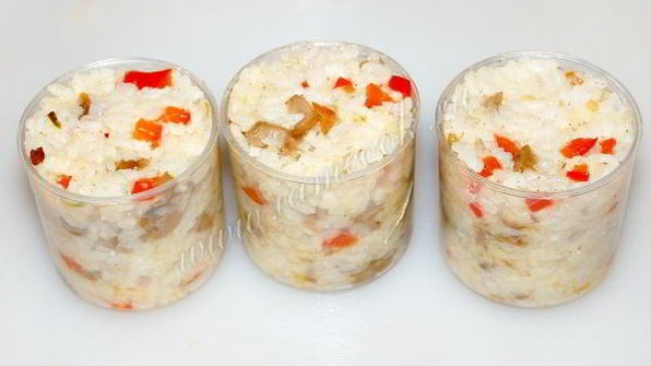 рис с грибами