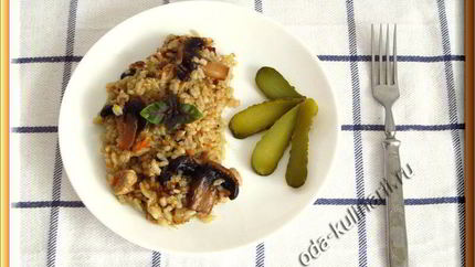Рис с курицей и шампиньонами