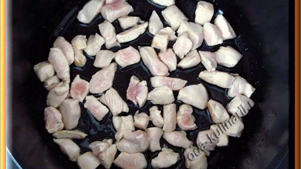 рис с курицей и шампиньонами