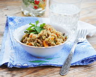 Рис с соевым соусом