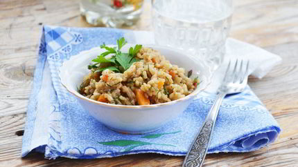 Рис с соевым соусом