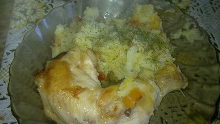 Жареный картофель с кабачком