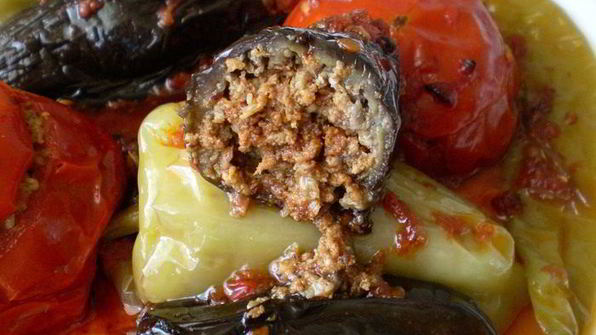 бадымджан, бибяр, помидор долмасы