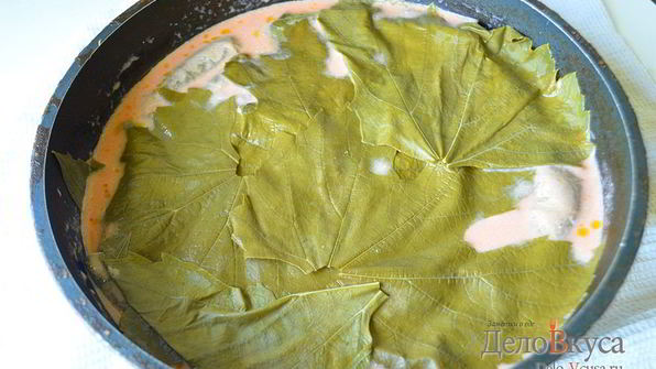 долма из виноградных листьев