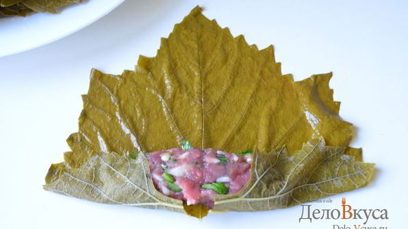 долма из виноградных листьев