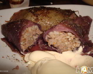 Голубцы из красной капусты