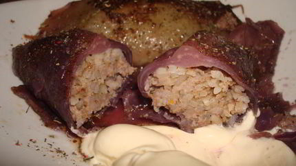 Голубцы из красной капусты