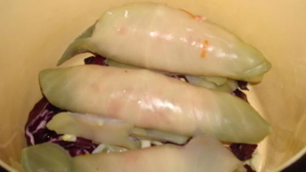 голубцы из красной капусты