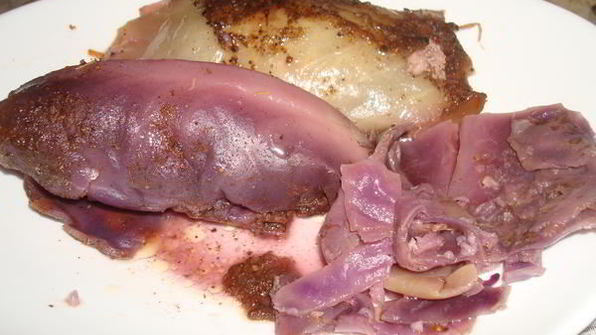 голубцы из красной капусты