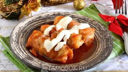 Голубцы с фаршем из мраморной говядины