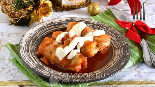 голубцы с фаршем из мраморной говядины