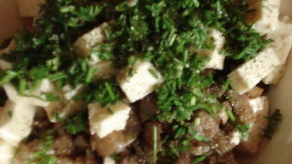 голубцы с грибами и брынзой