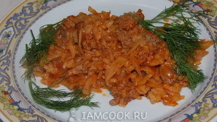 Ленивые голубцы с фаршем