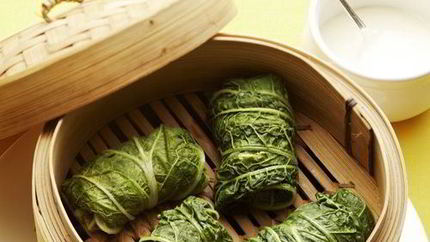 Паровые голубцы из пекинской капусты