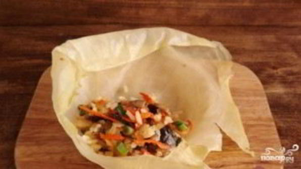 постные голубцы с шампиньонами