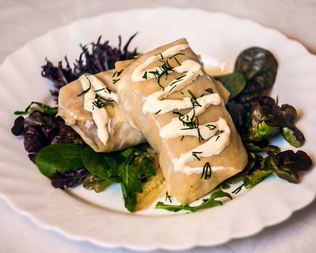 Вегетарианские голубцы с нутом, чечевицей и фасолью