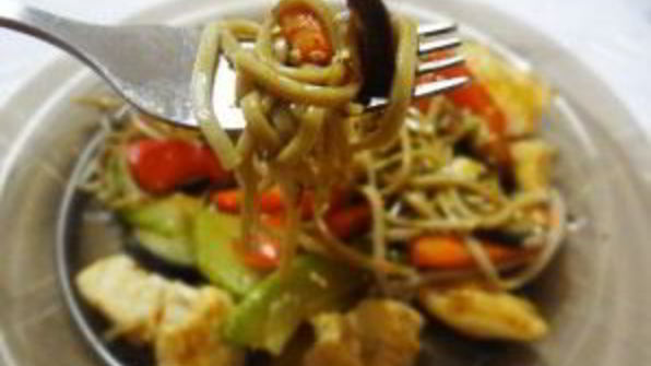 гречневая лапша с курицей