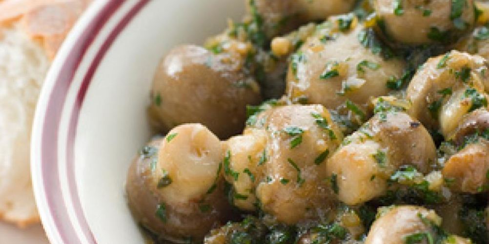 Рецепт грибов с чесноком