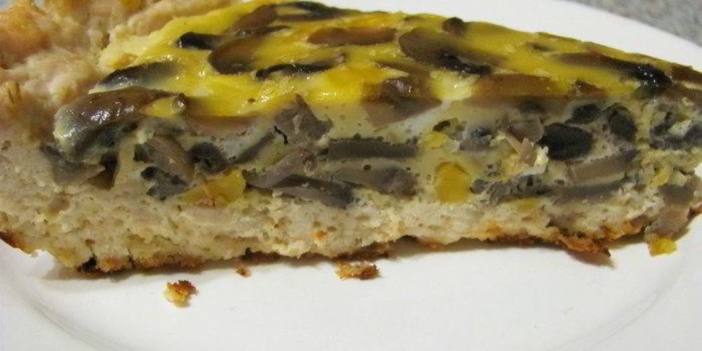 Рецепт куриного лукошка с грибным омлетом