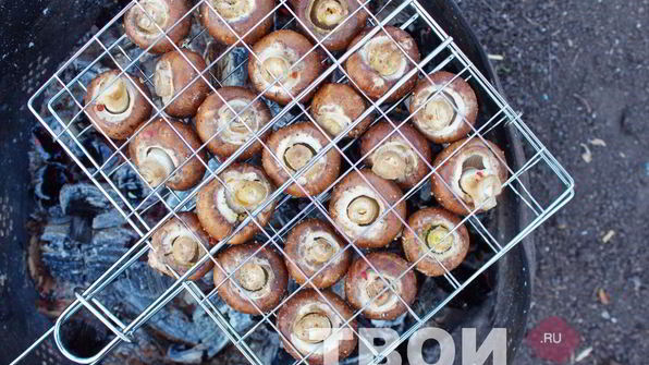 шампиньоны гриль