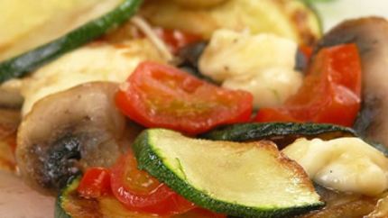 Шампиньоны с брынзой