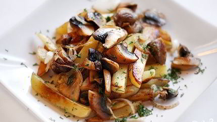 Шампиньоны с картошкой