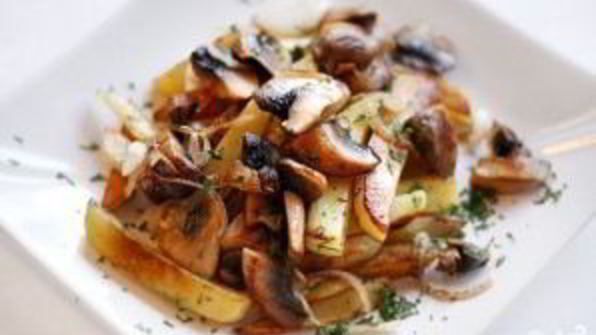 шампиньоны с картошкой