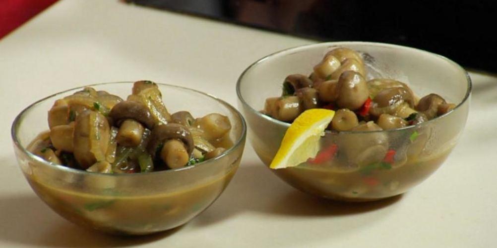 Рецепт шампиньонов в хересе