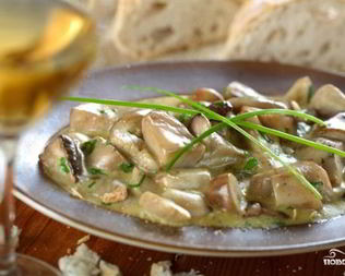 Тушеные подосиновики