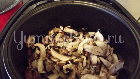 жаренные шампиньоны в мультиварке