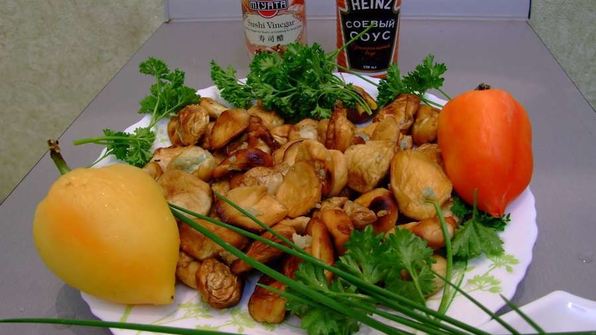 жареные грибы дождевики