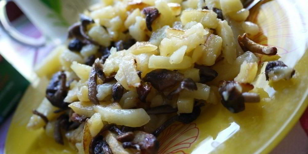 Рецепт жареных опят с картошкой