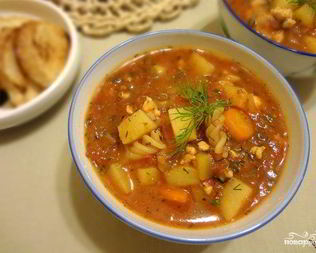 Гуляш из фарша