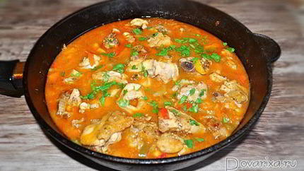 Гуляш из курицы