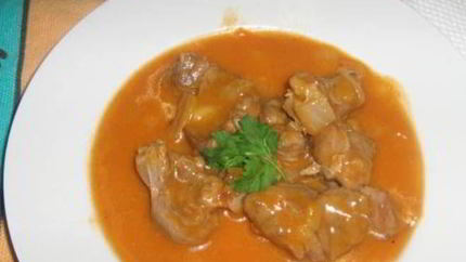 Гуляш из свинины с мукой