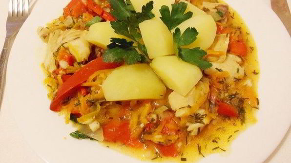 гуляш из тилапии