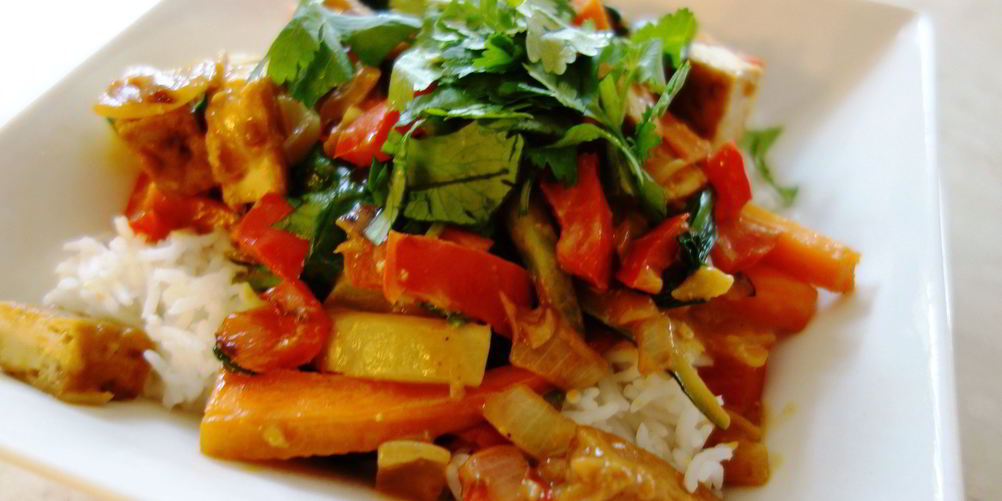 Рецепт гуляша соевого со сладким перцем