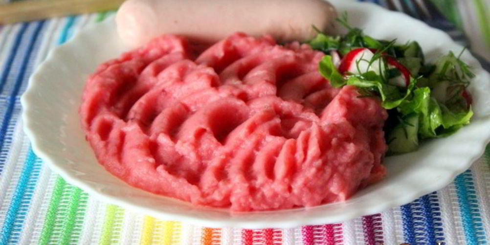 Рецепт картофельно-свекольного пюре