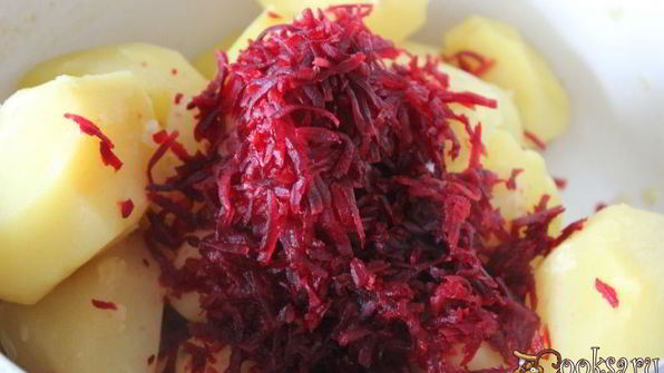 картофельно-свекольное пюре